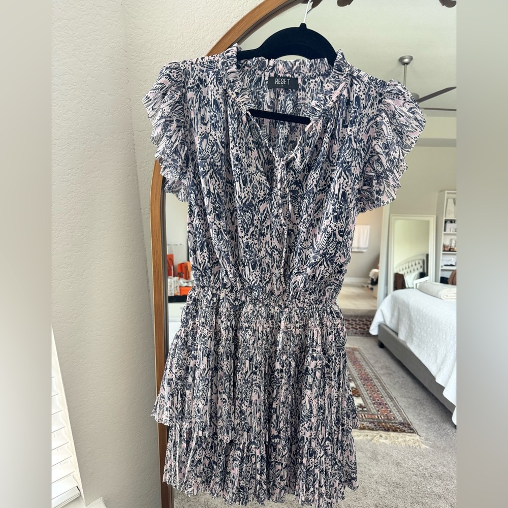 The Reset Black and White Midi Dress